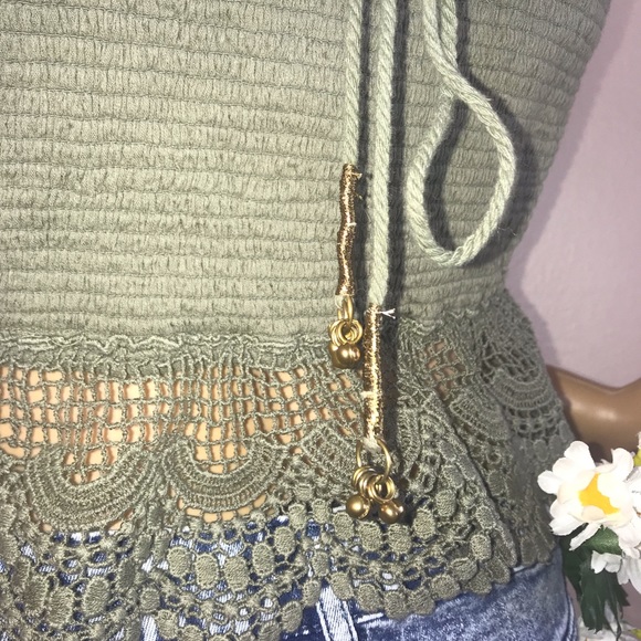 🌼HP🌼 Free People Crochet Lace Bohemian Crop Top - Picture 5 of 8